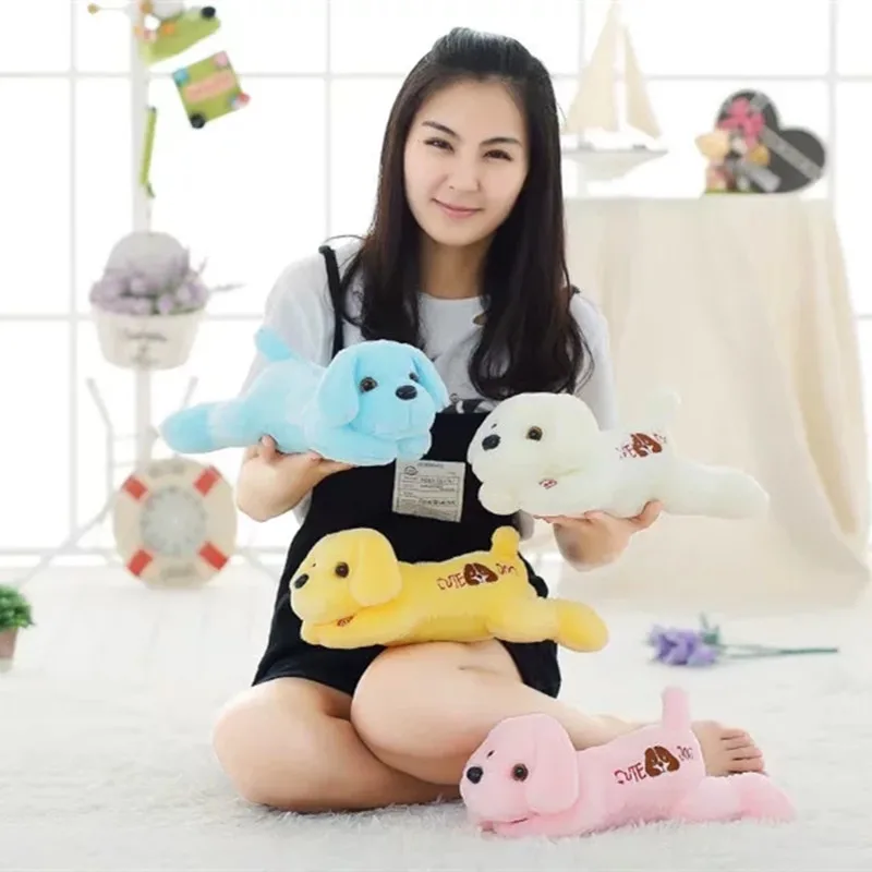 Hot 35cm Luminous Dog Plush Doll Colorful LED Light Glowing Dogs Kids Toy Children Girls Gift Kawaii Stuffed Animal home decor
Hot 35cm Luminous Dog Plush Doll Colorful LED Light Glowing Dogs Kids Toy Children Girls Gift Kawaii Stuffed Animal home decor