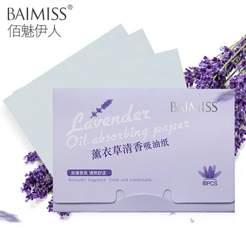 BAIMISS Absorbent Oil Paper Lavender Facial Oil Blotting Sheets Cleansing Face Oil Control Beauty Makeup Tools 80 sheets/pack
BAIMISS Absorbent Oil Paper Lavender Facial Oil Blotting Sheets Cleansing Face Oil Control Beauty Makeup Tools 80 sheets/pack