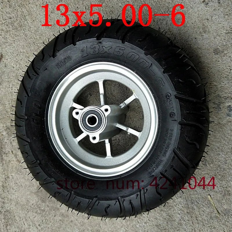 Good quality 13x5.00-6 tire wheels 13x5.00-6 Tubeless tyre with 6 inch alloy rims for ATV QUAD Buggy Mower Go-kart Buggy
Good quality 13x5.00-6 tire wheels 13x5.00-6 Tubeless tyre with 6 inch alloy rims for ATV QUAD Buggy Mower Go-kart Buggy