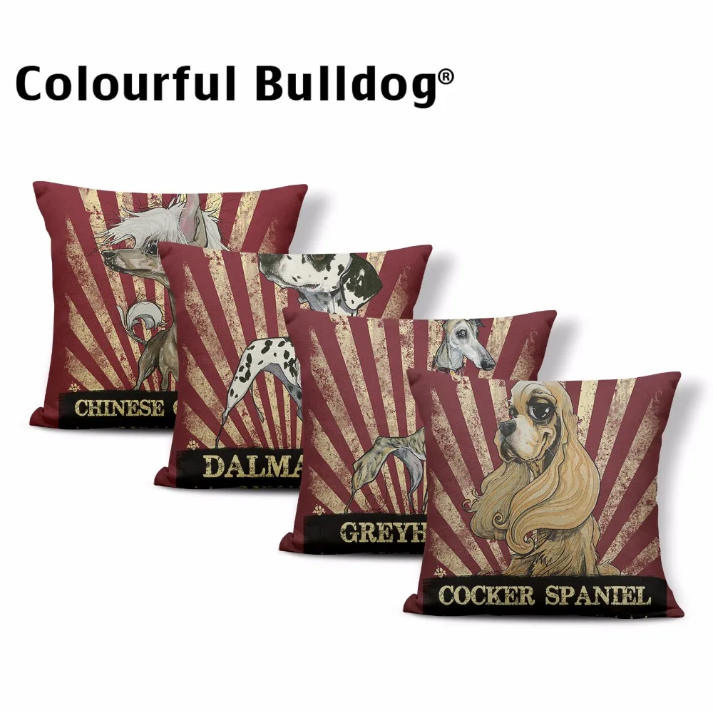 Cute English Bulldog Corgi Throw Pillow Cases Dalmatian Doberman Cushion Cover 43*43 cm Decor Home Office Couch Greyhound Poodle
Cute English Bulldog Corgi Throw Pillow Cases Dalmatian Doberman Cushion Cover 43*43 cm Decor Home Office Couch Greyhound Poodle