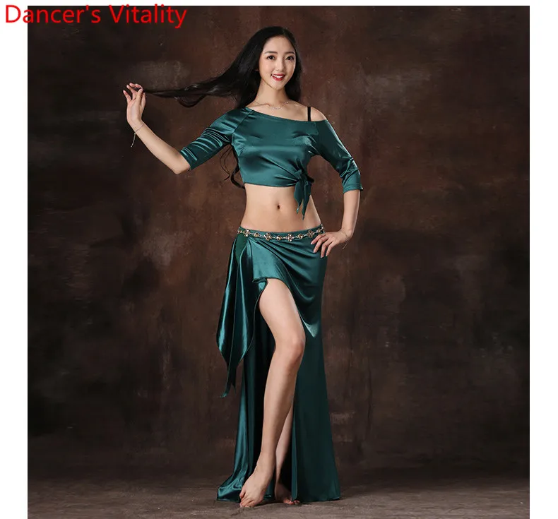 2017High waist fork New Irregular Lace-up Sexy Belly Dance Clothes 2 pcs set for women / female, fashion wear performance wear
2017High waist fork New Irregular Lace-up Sexy Belly Dance Clothes 2 pcs set for women / female, fashion wear performance wear