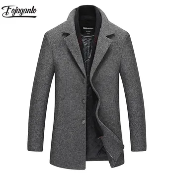 FOJAGANTO Men Winter Coat 2019 Men's New Fashion Solid Color Warm Thick Pocket Decoration Pea Coat Male Trench Coat Overcoat
FOJAGANTO Men Winter Coat 2019 Men's New Fashion Solid Color Warm Thick Pocket Decoration Pea Coat Male Trench Coat Overcoat