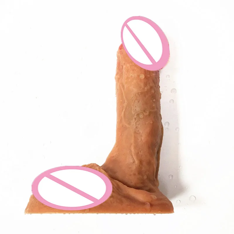 Мягкий силиконовый Искусственный Мужской пенис HiEHa секс шоп женская игрушка для