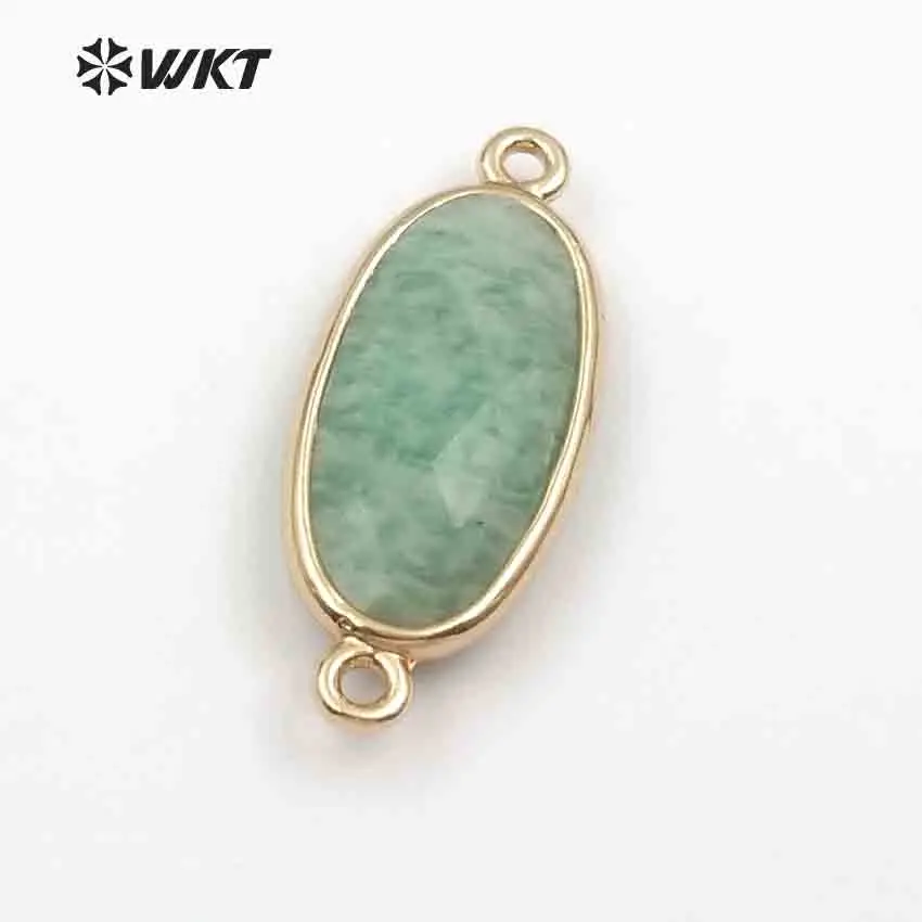 WT-C264 New Special Design Natural Amazonite/Pink Quartz Connector Smooth Metal Plated Irregular For Fashion Women Jewelry
WT-C264 New Special Design Natural Amazonite/Pink Quartz Connector Smooth Metal Plated Irregular For Fashion Women Jewelry