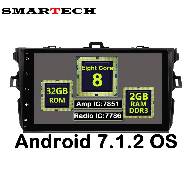 Octa Core 9" IPS Screen 2G RAM 32G ROM 2Din Indash Android For Toyota Corolla 2008 2009 2010 2011 Car Radio Audio Player GPS
Octa Core 9" IPS Screen 2G RAM 32G ROM 2Din Indash Android For Toyota Corolla 2008 2009 2010 2011 Car Radio Audio Player GPS
