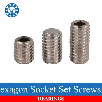 50Pcs DIN913 M3 M4 M5 304 Stainless Steel Metric Thread Grub Screws Flat Point Hexagon Socket Set Screws Headless 
50Pcs DIN913 M3 M4 M5 304 Stainless Steel Metric Thread Grub Screws Flat Point Hexagon Socket Set Screws Headless