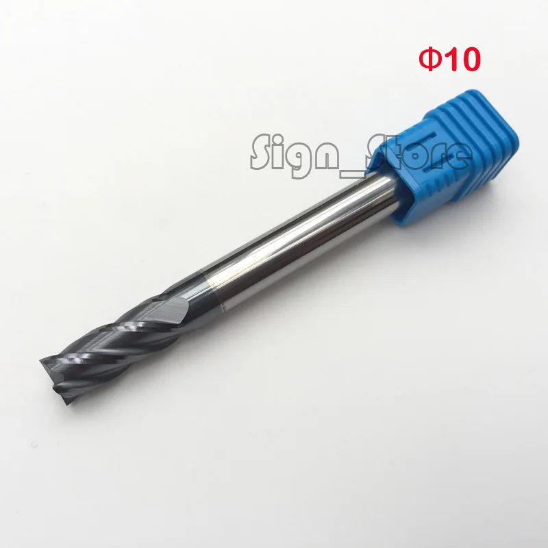 10mm Four 4 Flutes Solid Carbide End Mill NANO Coat HRC55 D10*10*25*100mm Long Sprial CNC Milling Cutter Bits for Metal Cutting
10mm Four 4 Flutes Solid Carbide End Mill NANO Coat HRC55 D10*10*25*100mm Long Sprial CNC Milling Cutter Bits for Metal Cutting