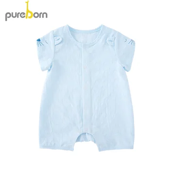 Pureborn Baby Rompers Cartoon Jacquard Baby Onesies Short Sleeve Newborn Baby Boys Girls Infant Toddler Clothes Summer
Pureborn Baby Rompers Cartoon Jacquard Baby Onesies Short Sleeve Newborn Baby Boys Girls Infant Toddler Clothes Summer