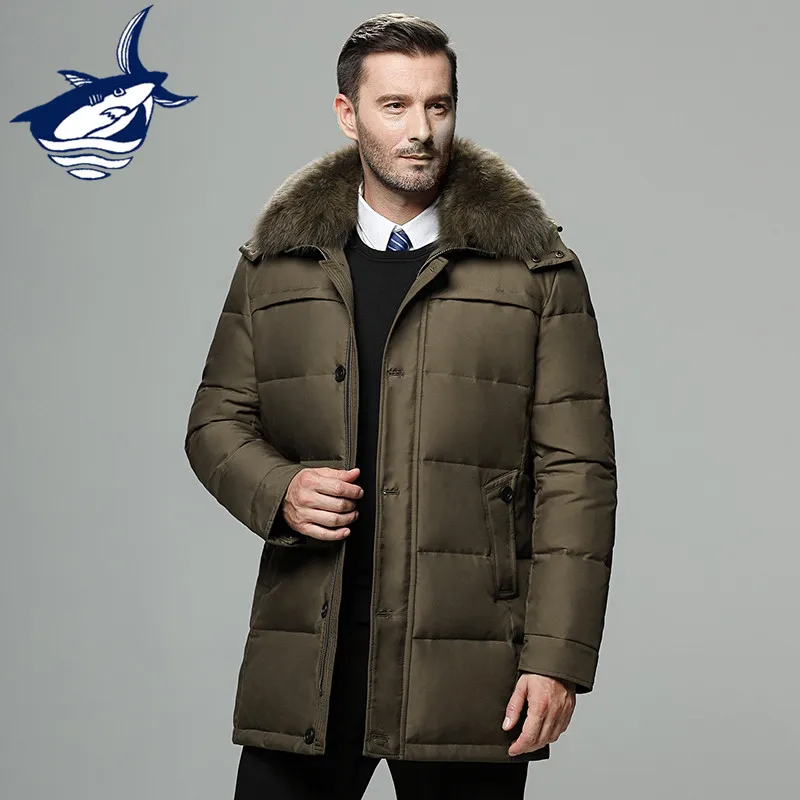 Brand men's winter jacket Russia long coat hat fur collar thick windproof waterproof 90% white duck down jacket men -25 degree
Brand men's winter jacket Russia long coat hat fur collar thick windproof waterproof 90% white duck down jacket men -25 degree