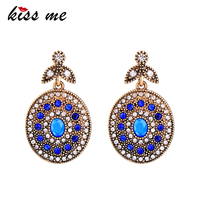 KISS ME Bohemian Big Round Crystal Drop Earrings 2018 Popular Women Statement Earrings Alloy Vintage Jewelry
KISS ME Bohemian Big Round Crystal Drop Earrings 2018 Popular Women Statement Earrings Alloy Vintage Jewelry