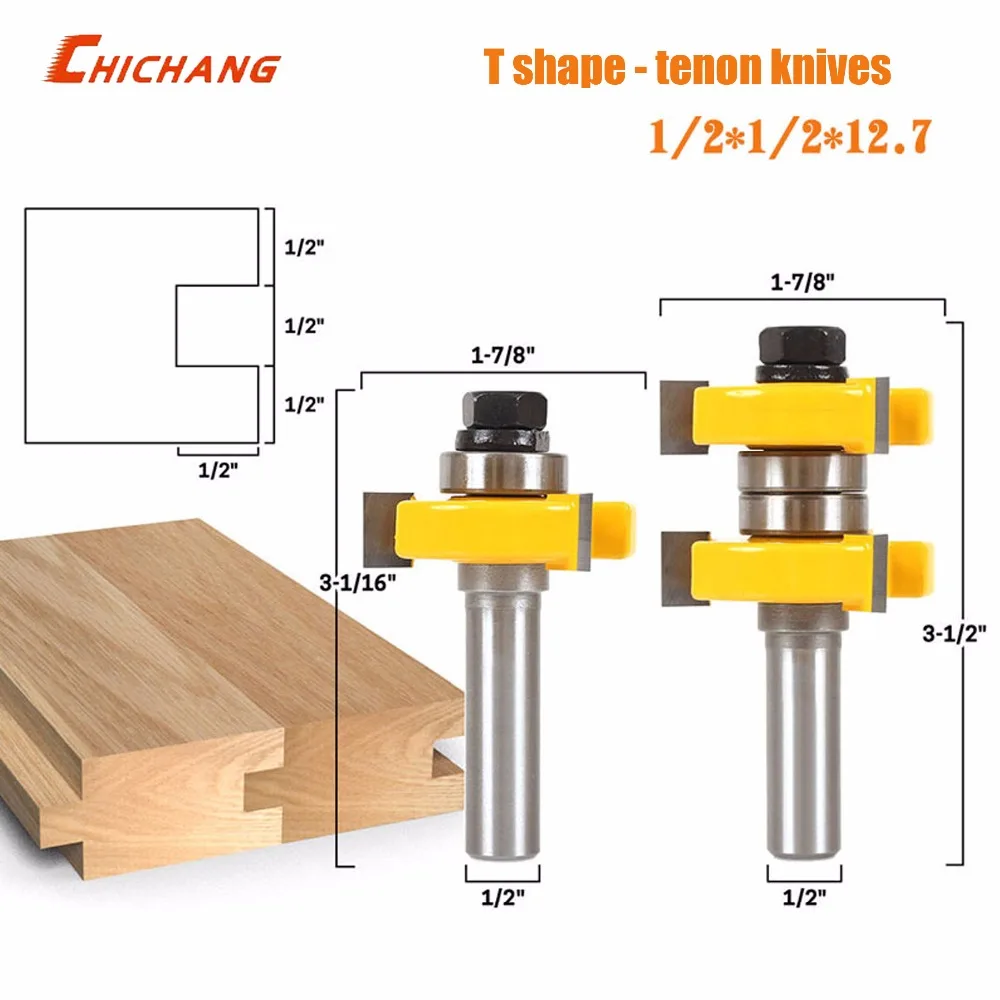 2pcs 1/2*1/2*12.7mmT form -- tenon joint knife, woodworking milling cutter, engraving machine, woodworking Gong knife.
2pcs 1/2*1/2*12.7mmT form -- tenon joint knife, woodworking milling cutter, engraving machine, woodworking Gong knife.