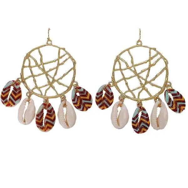 Fashion Alloy Dreamcatcher Hollow Sea Shell Conch Charm Metal Hook Earrings Jewelry
Fashion Alloy Dreamcatcher Hollow Sea Shell Conch Charm Metal Hook Earrings Jewelry
