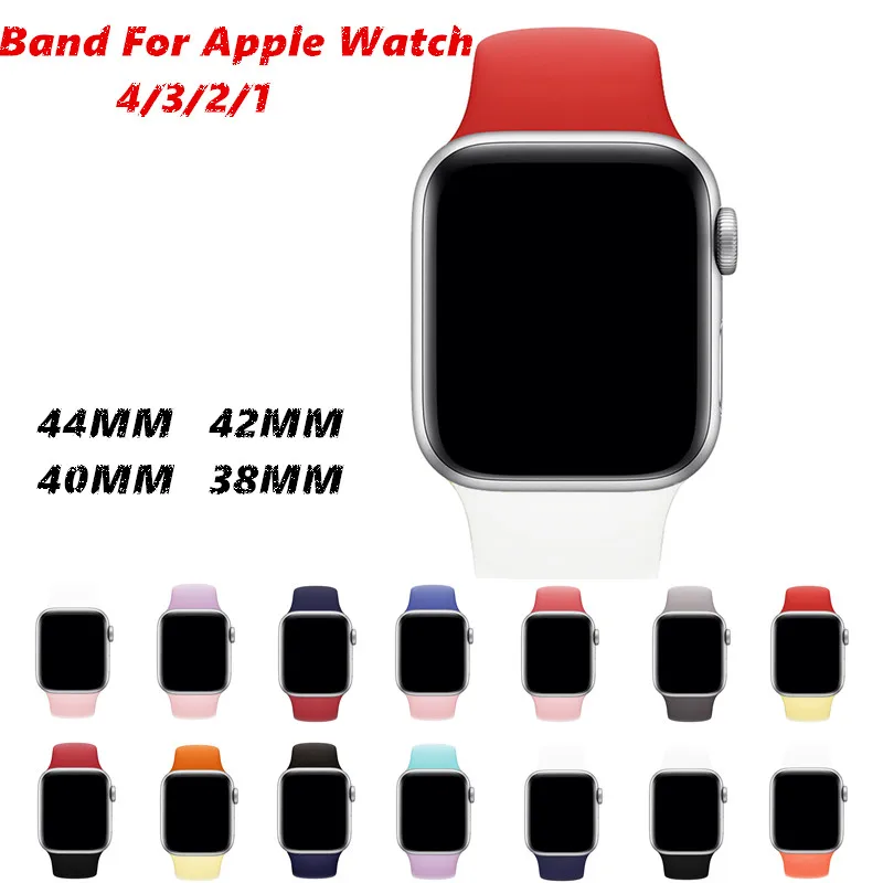 Soft Silicone Sport Watch Band For Apple Watch Series 4/3/2/1 Contrast Color Wrist Strap Bracelet For Iwatch Series44/42/40/38mm
Soft Silicone Sport Watch Band For Apple Watch Series 4/3/2/1 Contrast Color Wrist Strap Bracelet For Iwatch Series44/42/40/38mm