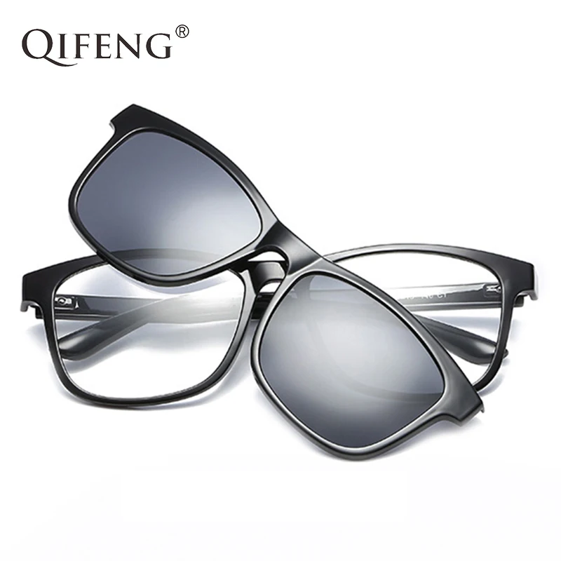 QIFENG Optical Eyeglasses Frame Men Women With Polarized Magnets Clip On Sunglasses Prescription Glasses Spectacle Frame QF061
QIFENG Optical Eyeglasses Frame Men Women With Polarized Magnets Clip On Sunglasses Prescription Glasses Spectacle Frame QF061