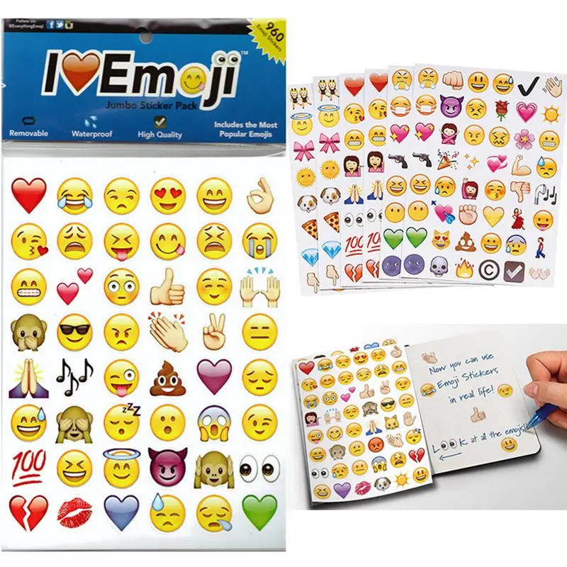 Cartoon Sticker Emoticon Book Laptop Emoji Stickers Smiley 960 Expressions Toys for Children Stickers Gifts Kids PVC 20 pcs/Pack
Cartoon Sticker Emoticon Book Laptop Emoji Stickers Smiley 960 Expressions Toys for Children Stickers Gifts Kids PVC 20 pcs/Pack