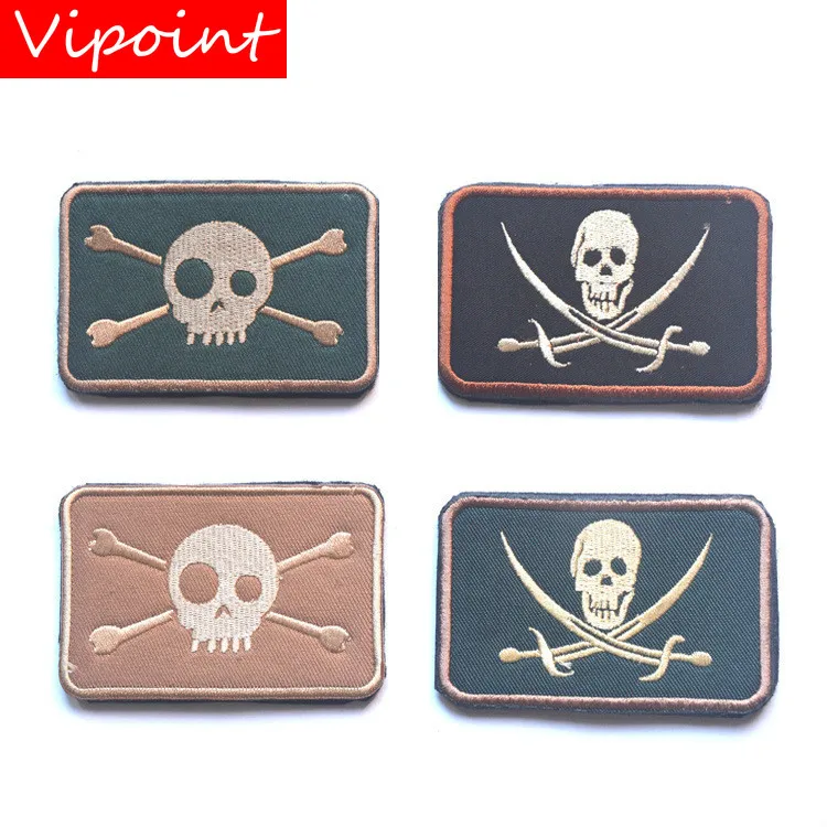 VIPOINT embroidery HOOK&LOOP skull Patch pirate patches badges applique patches for clothing AD-404
VIPOINT embroidery HOOK&LOOP skull Patch pirate patches badges applique patches for clothing AD-404