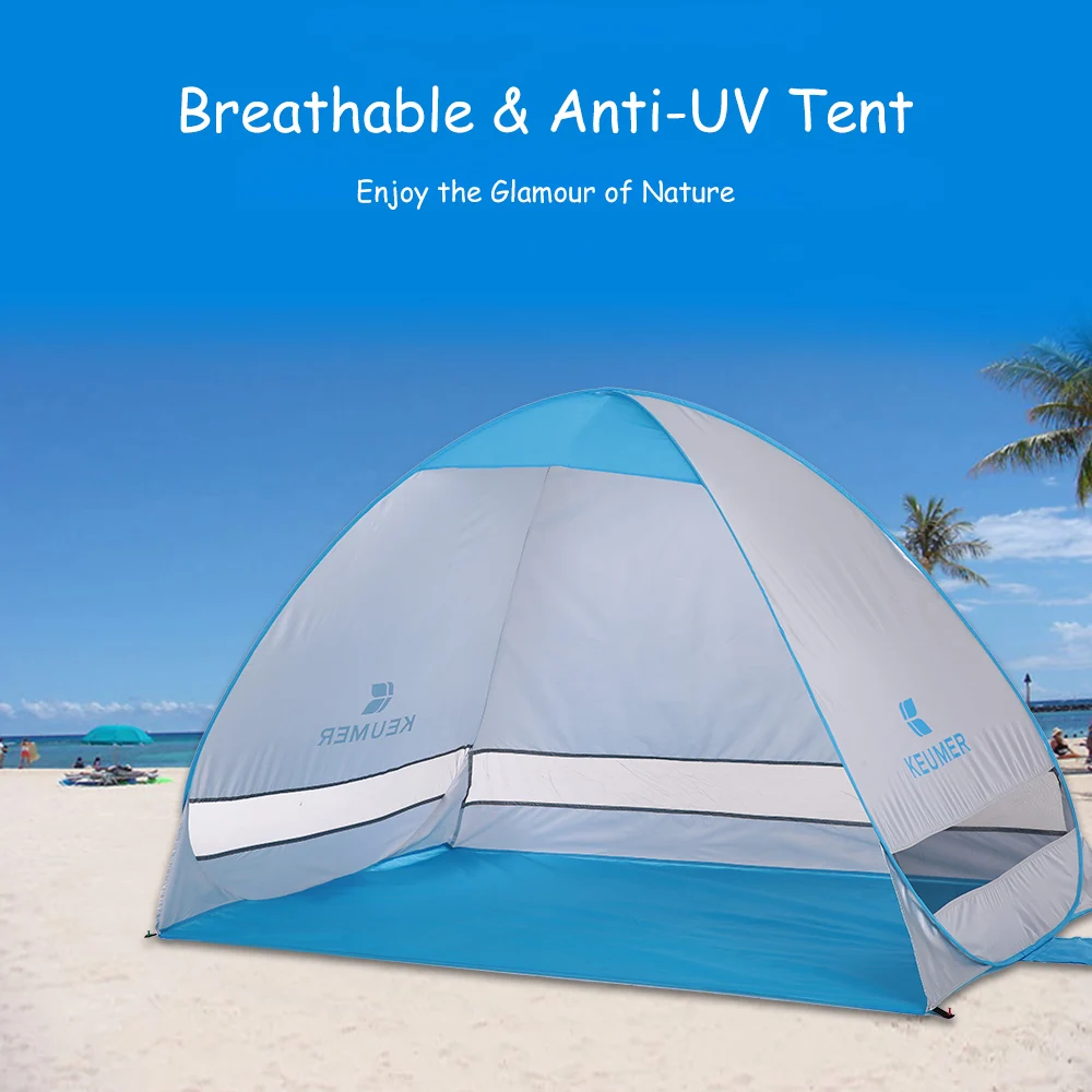 KEUMER 2 Persons Automatic Beach Tent Outdoor Instant Pop-up Summer Camping Tent Anti UV Shelter Fishing Tent Hiking Picnic
KEUMER 2 Persons Automatic Beach Tent Outdoor Instant Pop-up Summer Camping Tent Anti UV Shelter Fishing Tent Hiking Picnic