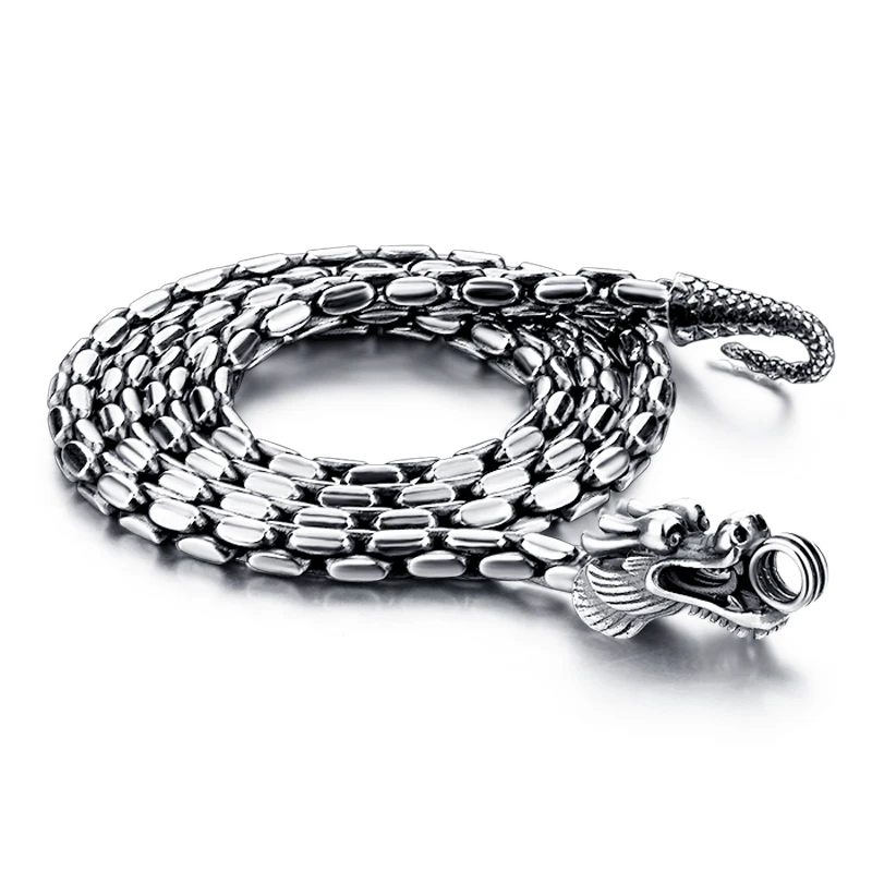 Fashion solid 925 sterling silver necklace pendant for men Retro Thai silver 5 mm61cm dragon necklace ..Male silver jewellery
Fashion solid 925 sterling silver necklace pendant for men Retro Thai silver 5 mm61cm dragon necklace ..Male silver jewellery