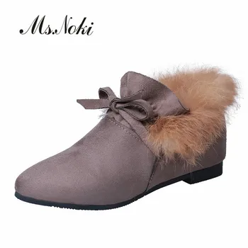 Fashion butterfly knot winter shoes women solid Rabbit hair slip on female casual shoes wedges round toe flock sweet shoes women
Fashion butterfly knot winter shoes women solid Rabbit hair slip on female casual shoes wedges round toe flock sweet shoes women
