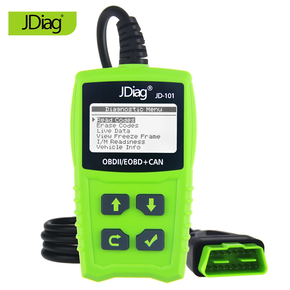 Original Code Reader JDiag JD101 OBDII EOBD Engine Fault Codes Scanner Free Update PK AD310 AL319 OM123 Car Diagnostic Tools
Original Code Reader JDiag JD101 OBDII EOBD Engine Fault Codes Scanner Free Update PK AD310 AL319 OM123 Car Diagnostic Tools