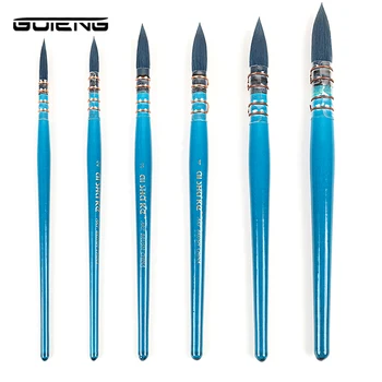 Blue Wooden Writing Brush For Artist Watercolor Paint Brush French Style Pointed Painting Brushes For Watercolor Art Supplies
Blue Wooden Writing Brush For Artist Watercolor Paint Brush French Style Pointed Painting Brushes For Watercolor Art Supplies