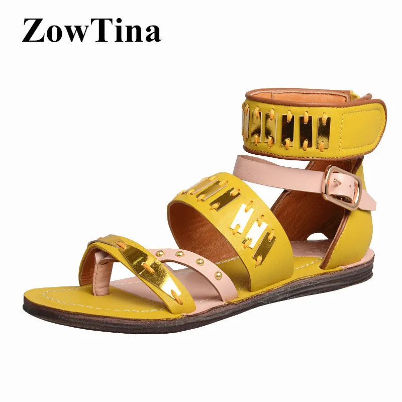 Handmade Women Yellow Leather Casual Sandals Studded Fashion Flats Summer Shoes Woman Light Blue Sandalias Femme Chaussure Femme
Handmade Women Yellow Leather Casual Sandals Studded Fashion Flats Summer Shoes Woman Light Blue Sandalias Femme Chaussure Femme
