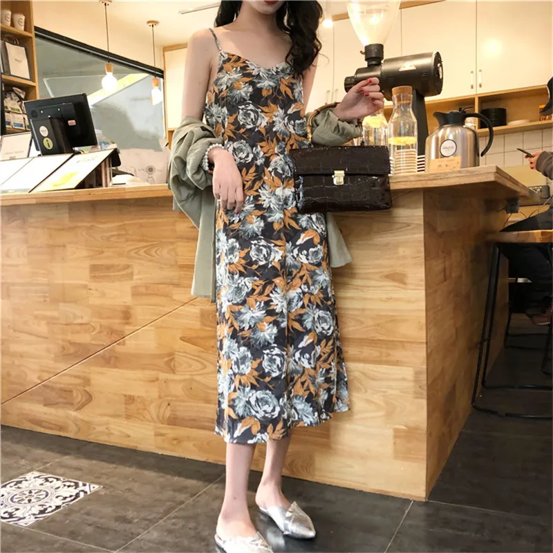 Lychee Girls Elegant Sexy Flower Print Sleeveless Summer Women Dress V Neck Long Dress Causal Straight Dress Female
Lychee Girls Elegant Sexy Flower Print Sleeveless Summer Women Dress V Neck Long Dress Causal Straight Dress Female