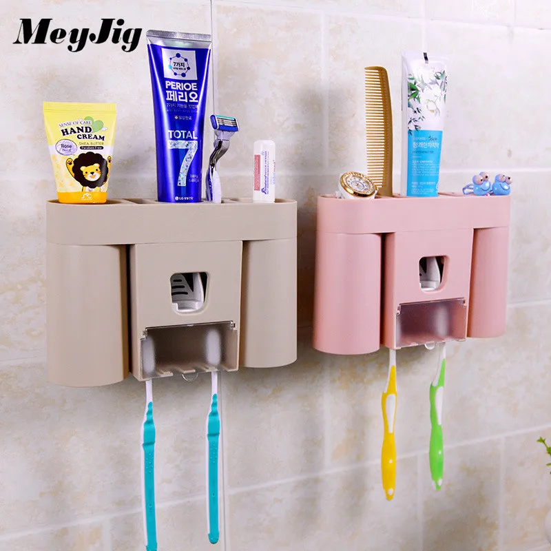 Creative Multifunctional Toothbrush Holder Dispenser Storage Toothpaste Racket Squeezer Makeup Bathroom Accessories Organizer
Creative Multifunctional Toothbrush Holder Dispenser Storage Toothpaste Racket Squeezer Makeup Bathroom Accessories Organizer
