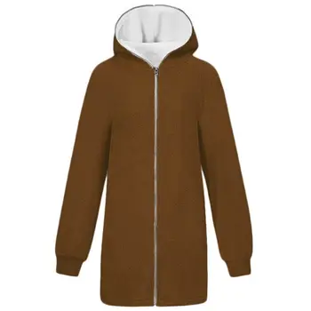 Women Plus Size Winter Long Sleeve Fluffy Zip Up Coat Thicken Faux Fleece Solid Color Hooded Jacket Oversized Loose Outerwear Wi
Women Plus Size Winter Long Sleeve Fluffy Zip Up Coat Thicken Faux Fleece Solid Color Hooded Jacket Oversized Loose Outerwear Wi