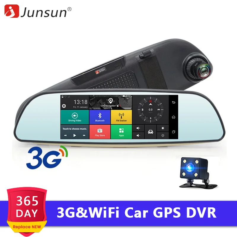 Junsun Android 3G Car DVR Mirror FHD 1080P Auto Dash Cam GPS Navigator Video Recorder Registrar Rear View Camera Remote Monitor
Junsun Android 3G Car DVR Mirror FHD 1080P Auto Dash Cam GPS Navigator Video Recorder Registrar Rear View Camera Remote Monitor