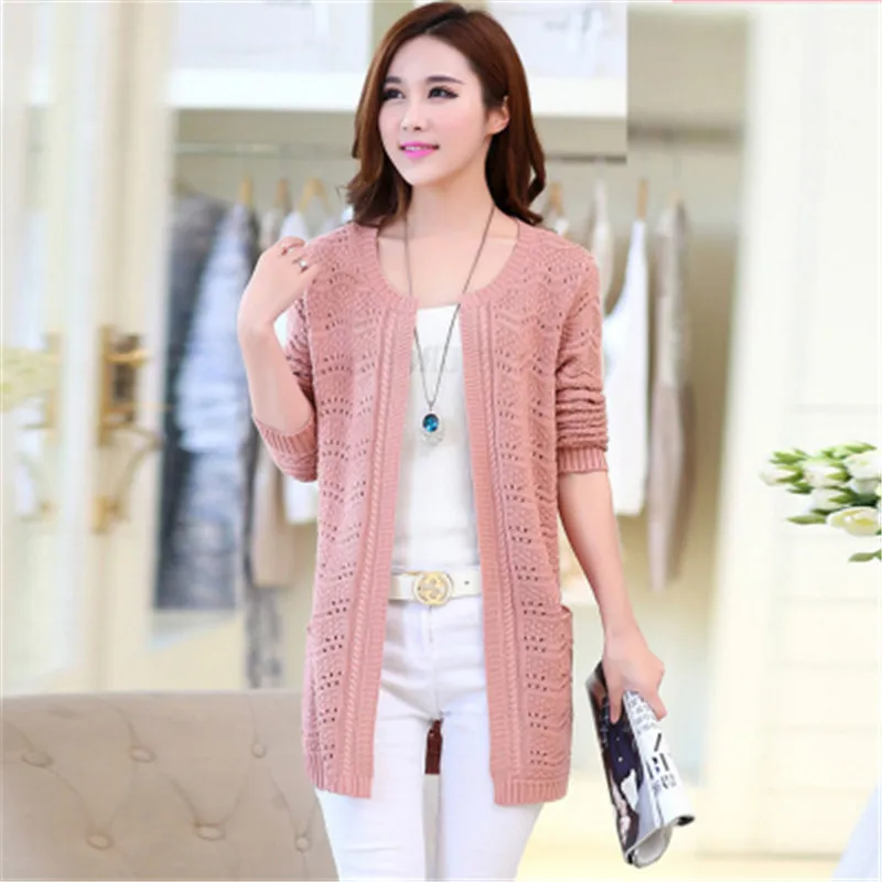 2018 New Women's O-Neck Pockets Thin Cashmere Sweater Solid Hollow Out Cardigan Hot Sale Spring Open Stitch Sweater Coat PZ396
2018 New Women's O-Neck Pockets Thin Cashmere Sweater Solid Hollow Out Cardigan Hot Sale Spring Open Stitch Sweater Coat PZ396