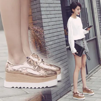 Fashion Concise Thick High Heel Wedges Women's Shoes Square Head Waterproof Platform Height Increasing Casual Shoes Female
Fashion Concise Thick High Heel Wedges Women's Shoes Square Head Waterproof Platform Height Increasing Casual Shoes Female
