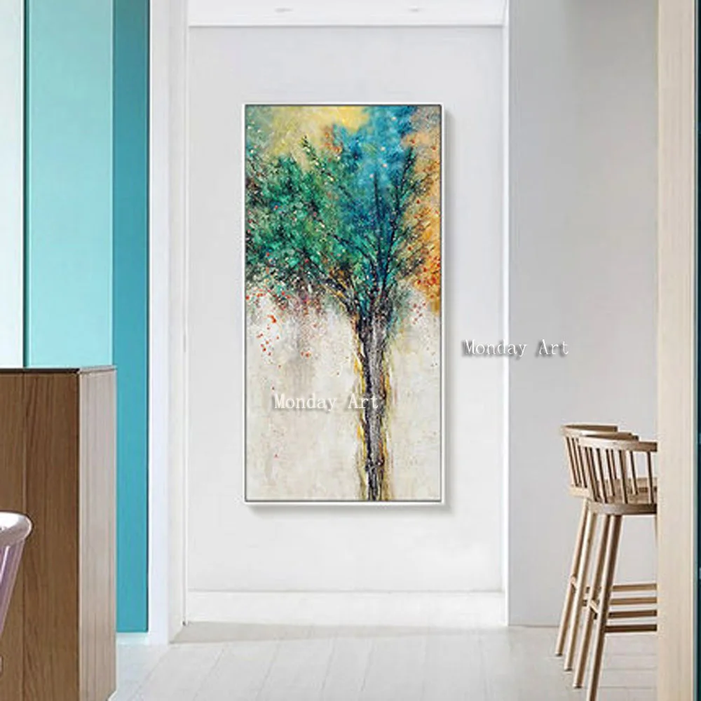 CR-Pachira-Macrocarpa-Painting-Wall-Art-Framework-Pictures-Modern-Painting-For-Living-Room-Background-Wall-Oil (4)
