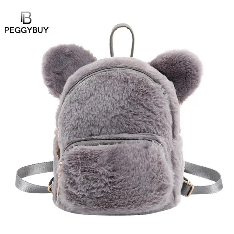 Cute Bear Ears Mini Backpack Faux Fur Fleece Kids Girls Children Fashion School Kindergarten Shoulder Backpack 2019 New
Cute Bear Ears Mini Backpack Faux Fur Fleece Kids Girls Children Fashion School Kindergarten Shoulder Backpack 2019 New