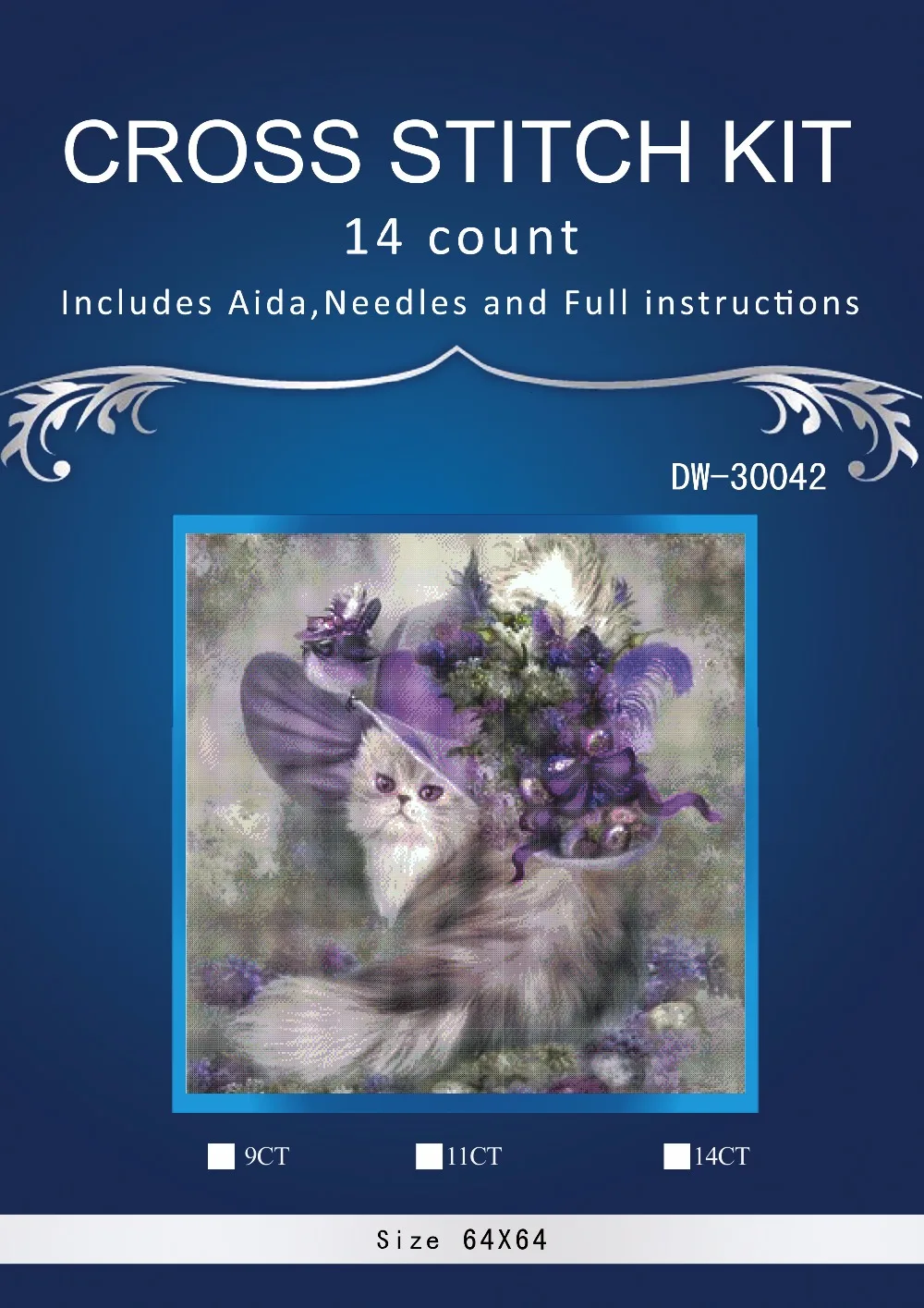 Top Quality Lovely Hot Sell Counted Cross Stitch Kit Old World Holiday Ornaments Similar DMC DW-30042 VIOLET cat
Top Quality Lovely Hot Sell Counted Cross Stitch Kit Old World Holiday Ornaments Similar DMC DW-30042 VIOLET cat