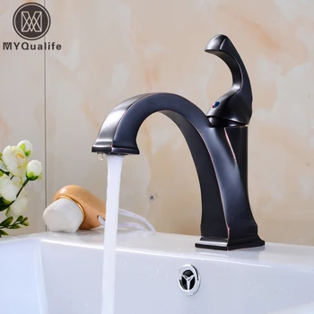 Modern Bathroom Black Bronze Basin Faucet One Handle Washing Mixer Taps Deck Mounted One Hole Hot and Cold Sink Faucet
Modern Bathroom Black Bronze Basin Faucet One Handle Washing Mixer Taps Deck Mounted One Hole Hot and Cold Sink Faucet