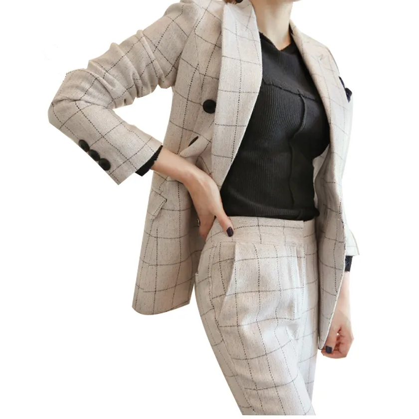 Woman Business Suit Formal Office Suits Work Women Blazer Suit 2018 Autumn Vintage Plaid Business Formal Suits Pants &Coats 2pcs
Woman Business Suit Formal Office Suits Work Women Blazer Suit 2018 Autumn Vintage Plaid Business Formal Suits Pants &Coats 2pcs