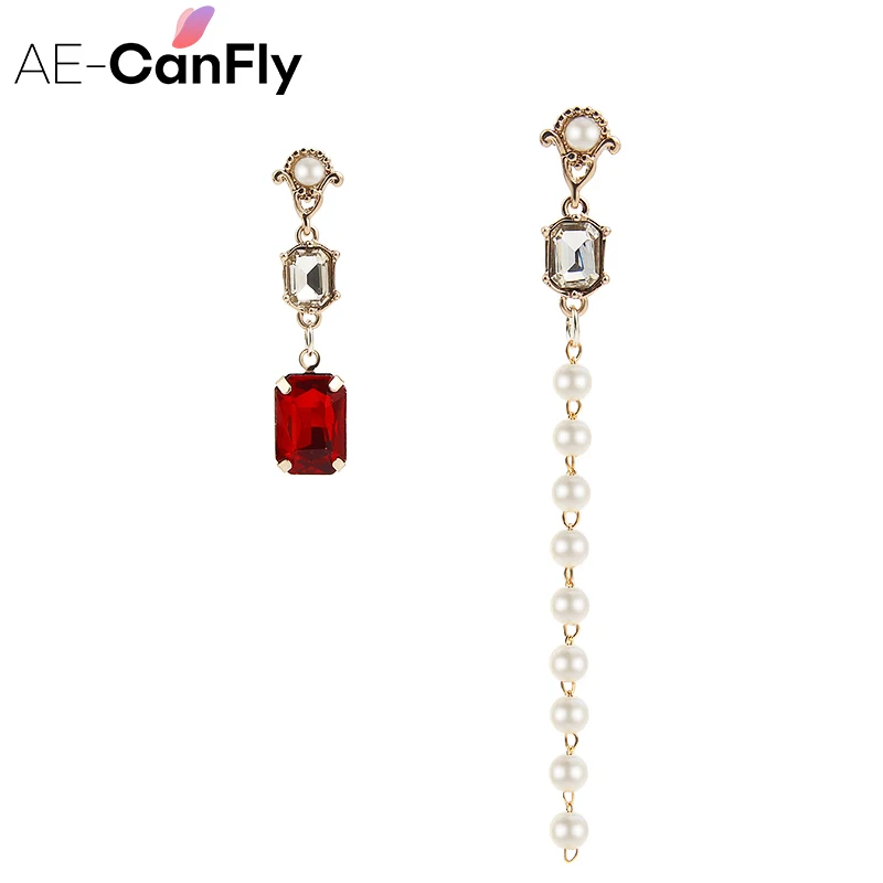 AE-CANFLY Trendy Simulated Pearl Long Earrings With Crystal Drop Earring For Women Party Gift Fashion Jewelry 2018
AE-CANFLY Trendy Simulated Pearl Long Earrings With Crystal Drop Earring For Women Party Gift Fashion Jewelry 2018