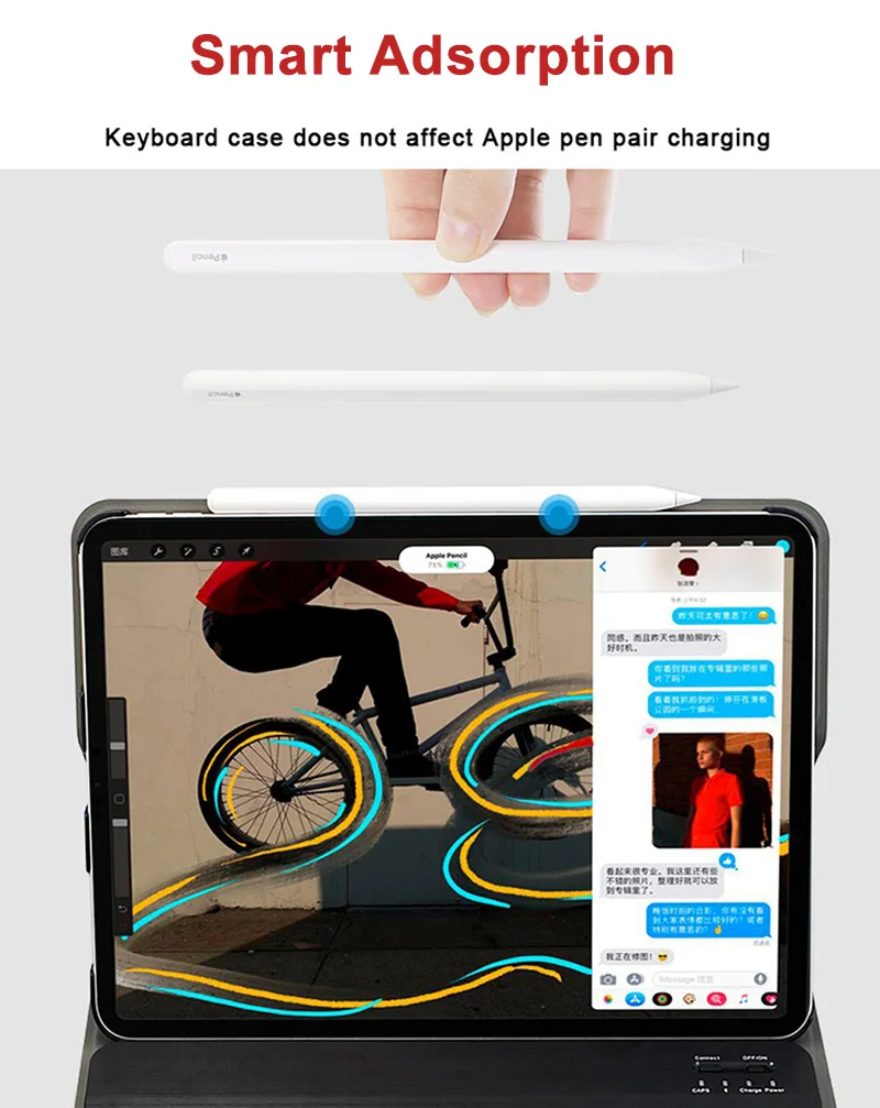 14 For iPad Pro 11 Case With keyboard