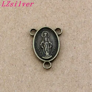 Virgin Mary Triangular 3-Strand Charm Spacer End Connector 14x20mm 150pcs Antique bronze Jewelry F-61
Virgin Mary Triangular 3-Strand Charm Spacer End Connector 14x20mm 150pcs Antique bronze Jewelry F-61