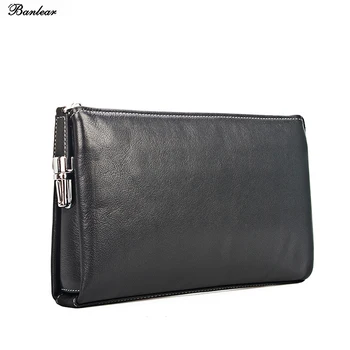 Banlear Men Clutch Bag Calf Skin Genuine Leather Big Capacity Envelope Tablet Phone Case With Zipper Safty Lock Male Handbag
Banlear Men Clutch Bag Calf Skin Genuine Leather Big Capacity Envelope Tablet Phone Case With Zipper Safty Lock Male Handbag