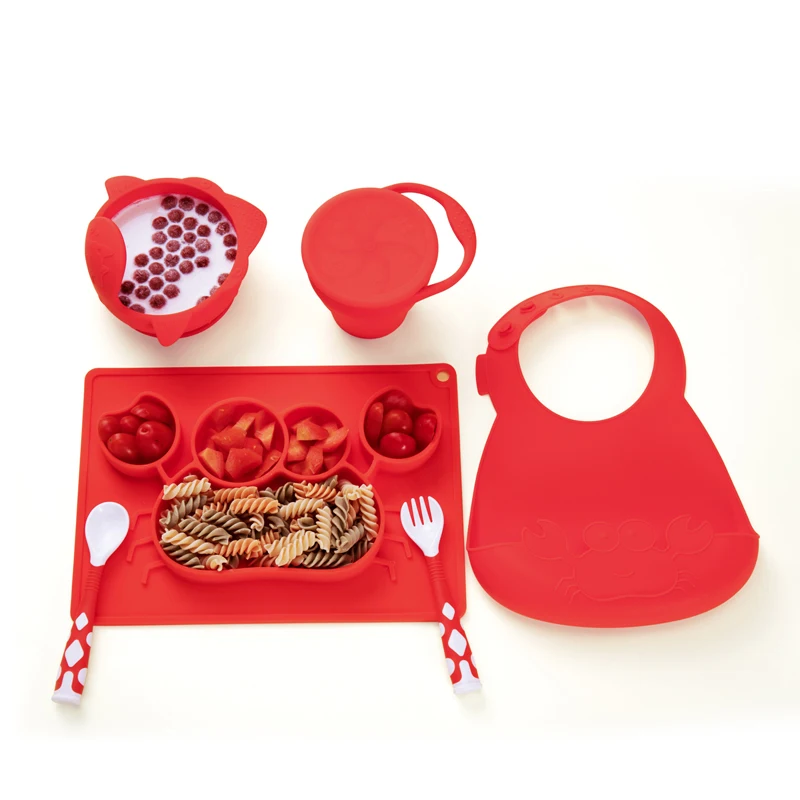 Children Tableware Set Baby Plate Silicone Baby Dishes Bowl Feeding Utensil Spoon Fork Set Travel Safe Case Toddler Kid Training
Children Tableware Set Baby Plate Silicone Baby Dishes Bowl Feeding Utensil Spoon Fork Set Travel Safe Case Toddler Kid Training