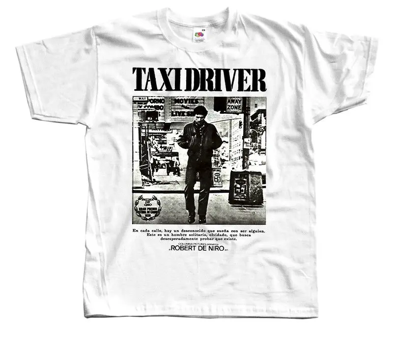 Taxi Driver Robert De Niro, T SHIRT WHITE NATURAL All Sizes S-3XL Summer Short Sleeves Cotton T-Shirt Fashion
Taxi Driver Robert De Niro, T SHIRT WHITE NATURAL All Sizes S-3XL Summer Short Sleeves Cotton T-Shirt Fashion