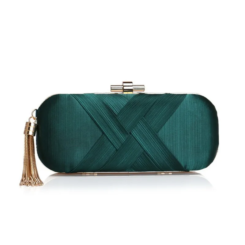 Vintage Elegant Tassel Clutch Bag Fashion Silk Lady Evening Bag Banquet Shoulder Bag Women Handbag Dark Green Wedding Purse A3
Vintage Elegant Tassel Clutch Bag Fashion Silk Lady Evening Bag Banquet Shoulder Bag Women Handbag Dark Green Wedding Purse A3