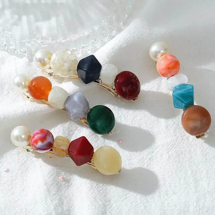2019 New Handmade Colorful Acrylic Resin Beaded Hairpins Barrettes For Women Girls Candy Color Irregular Shape Beads Hairgrips
2019 New Handmade Colorful Acrylic Resin Beaded Hairpins Barrettes For Women Girls Candy Color Irregular Shape Beads Hairgrips