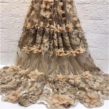 2019 New Style Nigerian Lace Fabric High Quality Lace 3D Lace Fabric Wedding gold African With Beads Nigerian French Lace Fabric
2019 New Style Nigerian Lace Fabric High Quality Lace 3D Lace Fabric Wedding gold African With Beads Nigerian French Lace Fabric