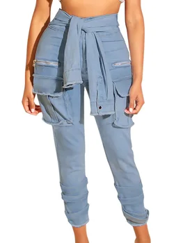 2019 Autumn Winter Black White Blue Sexy Skinny Pencil Jeans Fashion Women Waist Fake Sleeve Lace Up Club Denim Trousers Pants
2019 Autumn Winter Black White Blue Sexy Skinny Pencil Jeans Fashion Women Waist Fake Sleeve Lace Up Club Denim Trousers Pants