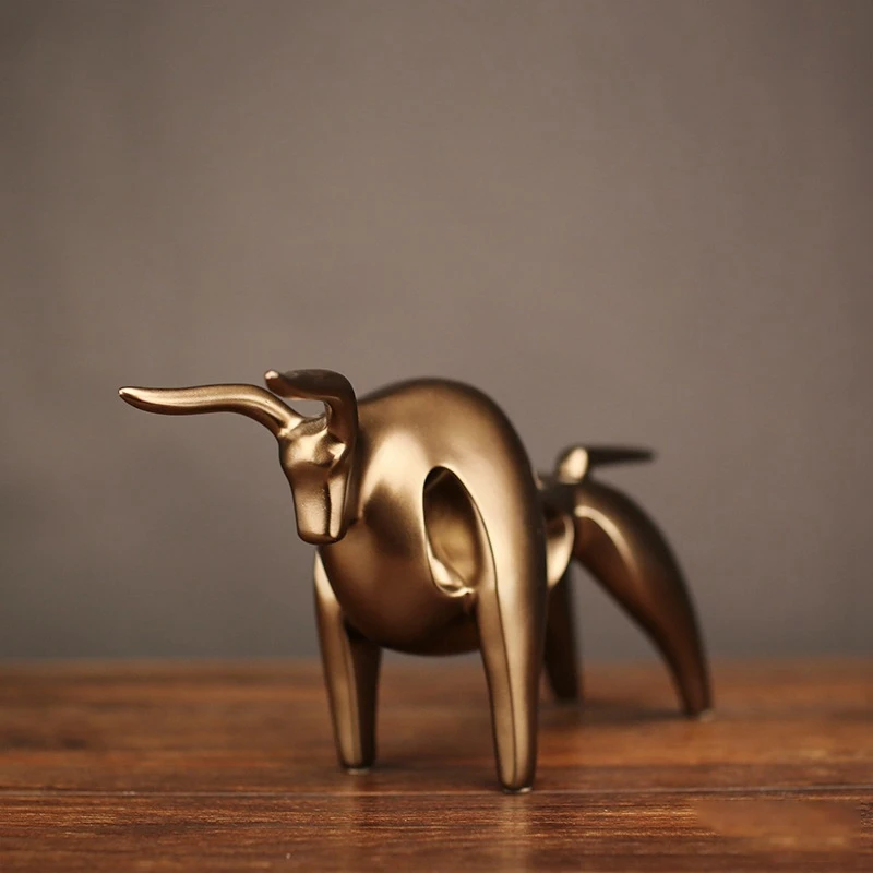 Modern Abstract Resin Gold Fortune Cow Statue Ornaments Crafts Home Decor Accessories Gifts Living Room Or Bedroom Decoration
Modern Abstract Resin Gold Fortune Cow Statue Ornaments Crafts Home Decor Accessories Gifts Living Room Or Bedroom Decoration