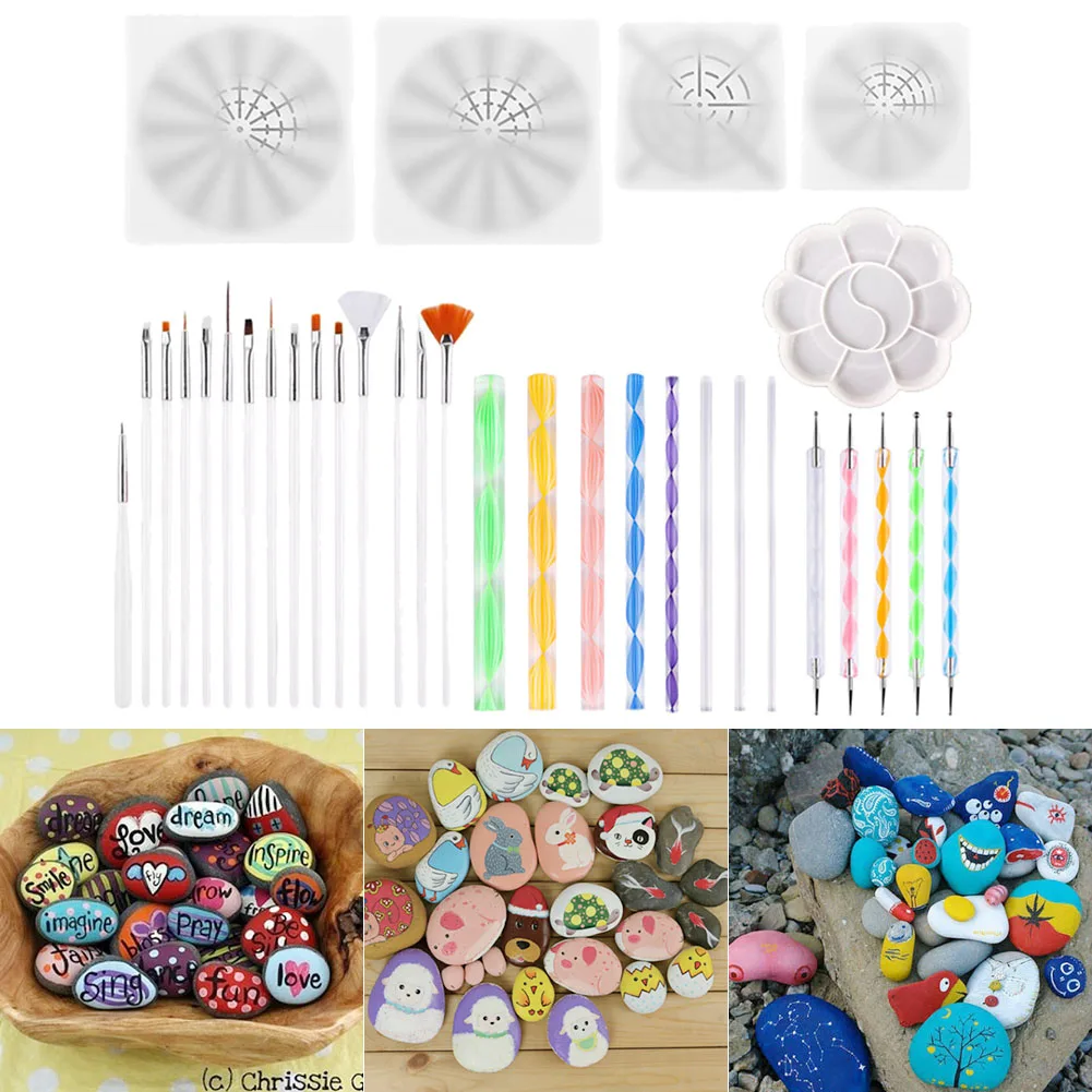 Mandala Dotting Tools Kit Rock Painting Stencils Stone Embossing Starter Drawing Stylus Pens Dotting Rods Kid Craft DIY Wall Art
Mandala Dotting Tools Kit Rock Painting Stencils Stone Embossing Starter Drawing Stylus Pens Dotting Rods Kid Craft DIY Wall Art