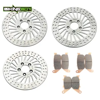 BIKINGBOY Front Rear Brake Discs Disks Rotors Pads for Harley Sportster XL883R 05 06 07 08 09 10 XL1200R Roadster 2004-2008 XL2
BIKINGBOY Front Rear Brake Discs Disks Rotors Pads for Harley Sportster XL883R 05 06 07 08 09 10 XL1200R Roadster 2004-2008 XL2